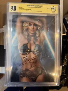 Stormy Daniels Space Force 1 Signed Shikarii CBCS 9.8 COA Bikini 279/347 - Picture 1 of 2