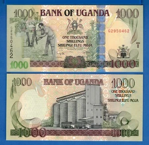 Uganda P-43 1000 Shillings 2009 Uncirculated Banknote - Picture 1 of 1