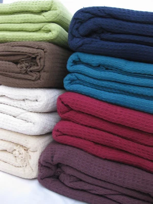 LARGE 100% Cotton Woven Sofa / Bed Throw 6 Sizes + Giant Jumbo Size New - Image 1 of 4