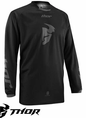 THOR MAILLOT PHASE S14 BLACKOUT  MOTOCROSS / ENDURO JERSEY - Photo 1/2