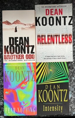 Dean Koontz X4 Paperback Bundle Relentless Br...
