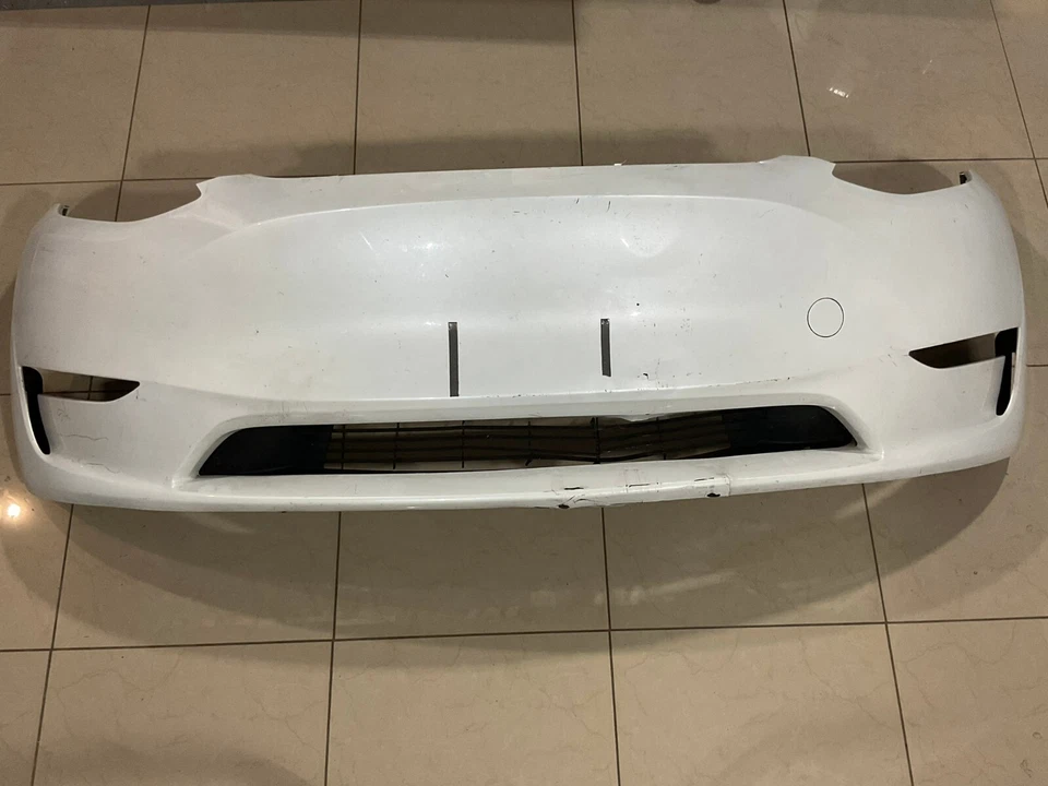 Cubierta de parachoques delantero blanca Tesla modelo Y 2023 2024 1687994-TX-A OEM Foto 1 de 4