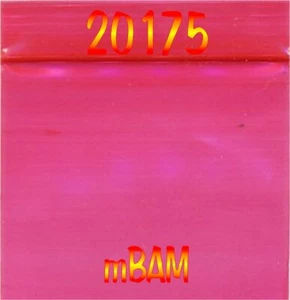 PACK 100 ROJO 20175 Apple Zip Baggies 2.0x1.75" Mini Bolsas Colores Cremallera Bolsas - Imagen 1 de 12