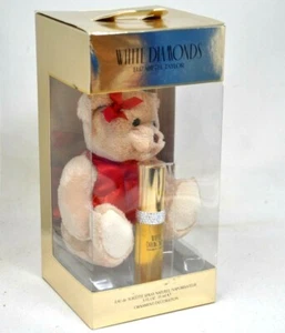 White Diamonds Elizabeth Taylor Set Teddy Bear Ornament Spray .5  oz. - Picture 1 of 3