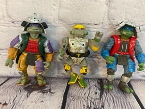 VTG Lot/3 1990s Teenage Mutant Ninja Turtles Leonardo Donatello Metalhead - Picture 1 of 5