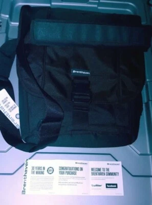 Bolsa escolar Brenthaven Messenger masculina ou feminina laptop preta cinza - Imagem 1 de 4