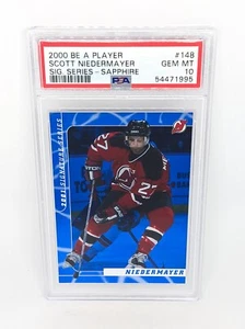 2000-01 BAP Signature Series Sapphire #148 Scott Niedermayer /100 PSA 10 - Picture 1 of 2
