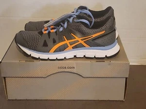 New Women's Size 5 1/2 ASICS Gel Unifire TR Charcoal/Orange/Saxe Sneakers Shoes - Picture 1 of 5