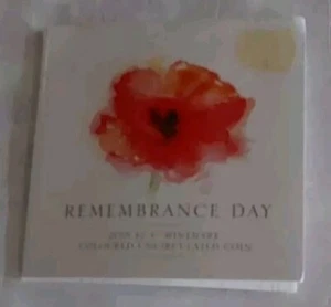 2015 $2 'C' Mintmark Coloured UNC Coin - REMEMBRANCE DAY - RAM - popular! - Foto 1 di 6