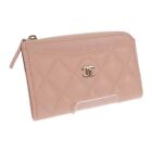 CHANEL Fragment Case Coin Case Caviar Skin Baby Pink Women's TGIS