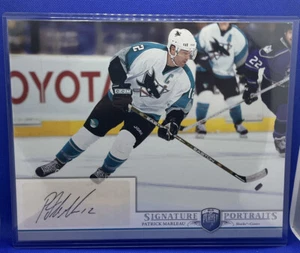 Patrick Marleau Upper Deck Signed UD 06/07 Be A Player Portraits 8x10 Auto - Bild 1 von 2
