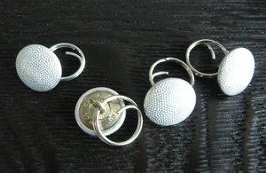 6 Stück Bundeswehr Knöpfe 17 mm mit Ring für Schulterklappen Uniform Knopf Army - Bild 1 von 2