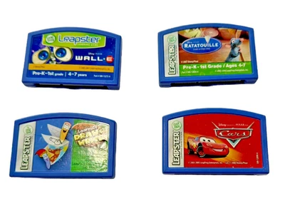 LOT OF 4 LeapFrog LEAPSTER Learning Games - Cars, Wall-E, Ratatouille, Etc. - Image 1 of 2