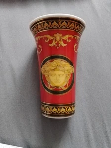 Rosenthal Versace Medusa Red Vase - 10cm, Made In Germany (New With Deflect) - Picture 1 of 10