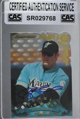 CAS Certified 1998 Donruss Press Proof Gold /500 Ryan Jackson #194 Sealed Auto - Image 1 of 2