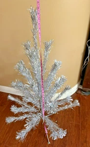 Vintage 4 Fuß konsolidierte Neuheit inkl. Aluminium Weihnachtsbaum 34 Zweige mit Box - Bild 1 von 10