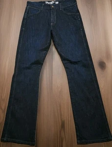 NWOT Wrangler Retro Jeans Men’s 32X34 Slim Boot Western Cowboy Dark Blue Denim - Picture 1 of 10