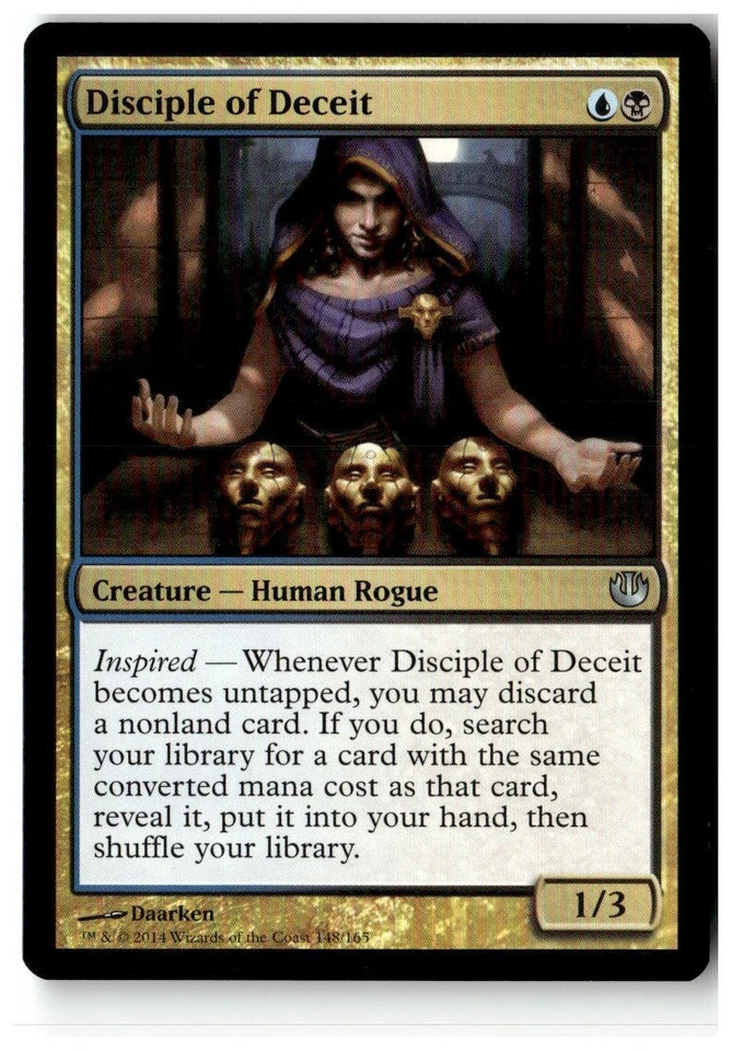 MTG Disciple of Deceit - Journey Into Nyx Moderately Played English Playset (x4) - Image 1 of 4