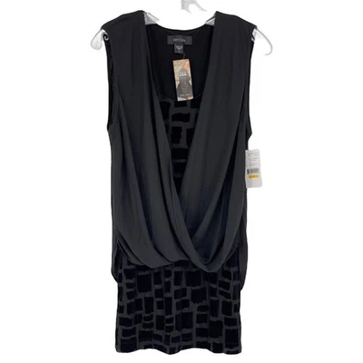 Vestido Karen Kane Mujer Pequeño Vaina Terciopelo Mini Cortina Capricho Quemado Nuevo Foto 1 de 4