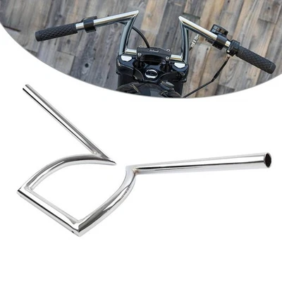 Manillar de barra Z de arrastre de 7/8" 22 mm apto para Harley Bobber Chopper para Honda para Suzuki Foto 1 de 4