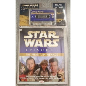 Star Wars Episodio I - La Amenaza Fantasma Leer Cassette y Libro + Juguete SELLADO - Imagen 1 de 2