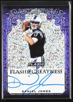 2019 Leaf Flash Daniel Jones Flash of Greatness Auto Purple /25 Rookie Year - Image 1 of 2