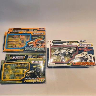 Zoids Liger Zero + Schneider блок + танковый блок набор новый запечатанный TOMY KZ-01 Японии - Изображение 1 из 4