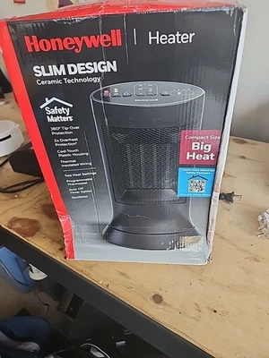 Calentador Honeywell diseño delgado tecnología cerámica Foto 1 de 4