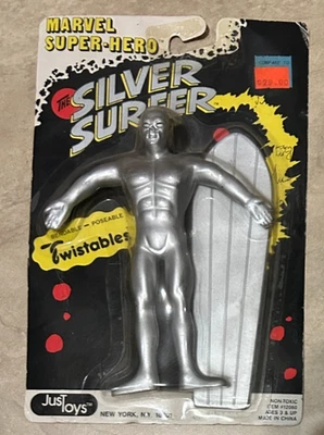 Figura Marvel Silver Surfer 1990 Twistables Just Toys NUEVA Sellada de Fábrica Foto 1 de 2