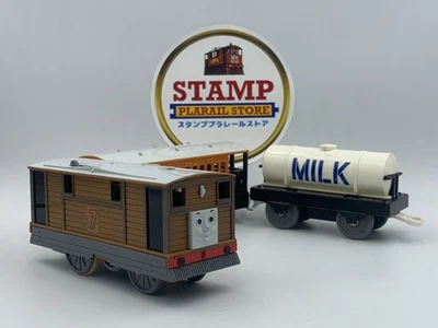 Tomy Trackmaster Plarail Toby the Tram Engine Freight Car Set - Image 1 of 4