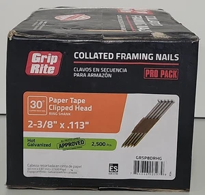 (2500 Stück) Grip-Rite GRSP8DRHG abgeschnittener Kopf Streifennagel 2-3/8 Zoll mal 0,113 Zoll - Bild 1 von 2