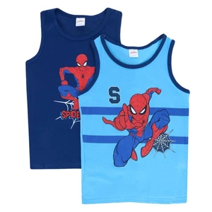 Textiel Trade Boys Spiderman Singlet Tank Tops (2 Pack) - Picture 1 of 4