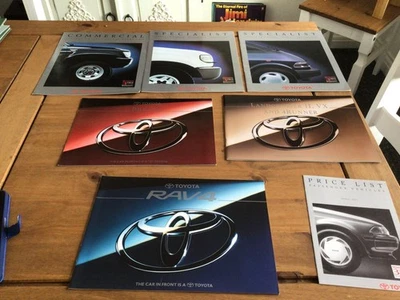 TOYOTA BROCHURES JOB LOT / BUNDLE X7 Land Cruiser pre via rav4 ect  - Image 1 of 4