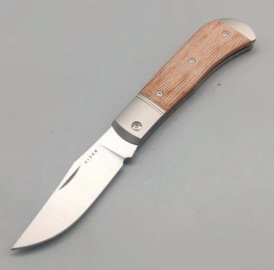 Kizer Messer Trestle Slipjoint 14C28N Stahl Titan / Micarta Gentleman Knife