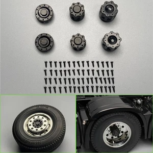 Plastic M4 Locking Nut Cover for 1/14 Tamiya RC Truck SCANIA 770S VOLVO Car  - Picture 1 of 11