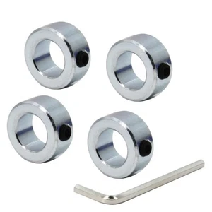 4pcs 3/4" Bore Shaft Collars Sets-Screw Style Zinc Plated Solid Steel Lock Co... - Picture 1 of 6