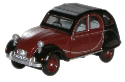 Oxford 76CT001 Citroen 2CV Charleston Bordeaux/Noir 1/76 Scale = 00 Jauge Étui - Photo 1/4