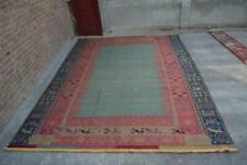 SIZE : 9'8 x 13'2 Feet Vintage Afghan Handmade Sumak Area Wool Kelim Star Rug. 