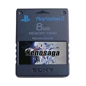 Tarjeta de Memoria Oficial Xenosaga Episodio III I PS2 Desbloqueado Guarda Completa - Imagen 1 de 1