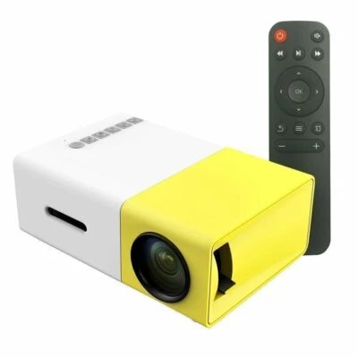 YG300 1080P HD Home Theater Cinema USB HDMI AV SD Mini Portable HD LED Projector - Image 1 of 4