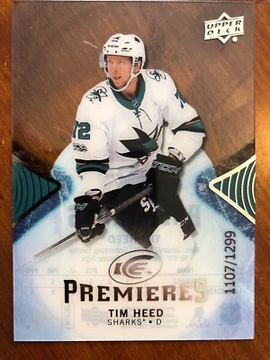 17-18 UD Ice Rookie Premiers #110 Tim Heed /1299 - Image 1 of 2