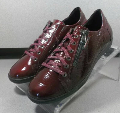 HAWAI WINE LMSP70 WOMEN'S SHOES SIZE US 7.5 PATENT LEATHER MOBILS BY MEPHISTO - Image 1 of 4