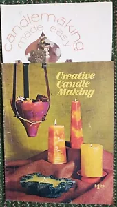 VTG Lot 2 Creative Candle Making (1971) + Candlemaking Made Easy (1971) Booklets - Picture 1 of 12