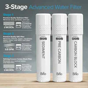 3 stage Brio water filter replacement filters - Picture 1 of 2