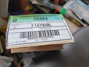 BOX of 6 NOS GE F15T8/BL fluorescent 18" blacklite bulbs - Picture 1 of 2