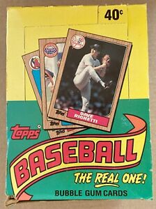 1987 Topps Baseball Wax Box 36 Factory Sealed Packs In Original DIsplay Box