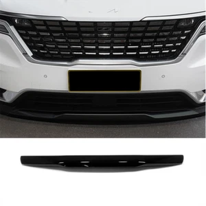 For Kia Carnival 2022-23 black Front Bottom Bumper Lid Molding Guard Cover Trim - Picture 1 of 6