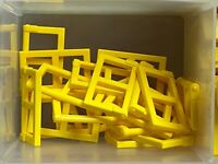 LEGO 4 x Fenstergitter Fenstereinsatz gelb Yellow Window 1x2x3 Pane Lattice 2529 