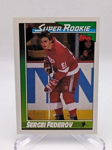 💥 1991 Topps #8 Sergei Fedorov Super Rookie NM/MT; Rookie; Red Wings - Bild 1 von 2