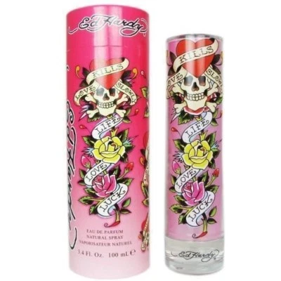 Christian Audigier Ed Hardy Women Eau De Parfum 3.4 Oz / 100 Ml New In Box - Image 1 of 2